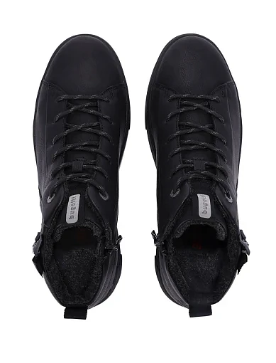 Чоловічі черевики Bugatti з екошкіри чорні (321-AU830-5000-1000) - фото 2 - Miraton