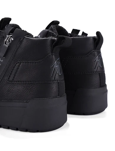 Чоловічі черевики Bugatti з екошкіри чорні (321-AU830-5000-1000) - фото 5 - Miraton