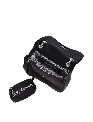 Жіноча сумка через плече тканинна чорна(BEJQL8762WPO000ОЗ25-26) - фото 8 - Miraton