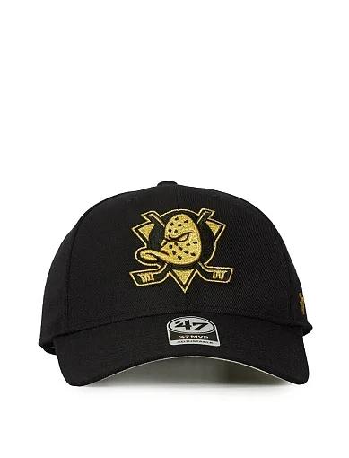 Кепка 47 Brand ANAHEIM DUCKS METALLIC SNAP акрилова чорна - фото 3 - Miraton