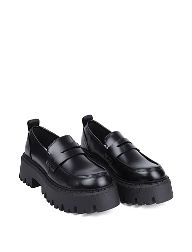 Жіночі туфлі Buffalo з екошкіри чорні - фото 3 - Miraton