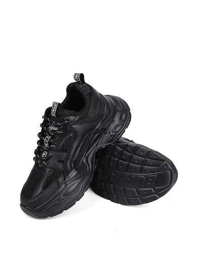 Жіночі кросівки Buffalo з екошкіри чорні - фото 2 - Miraton