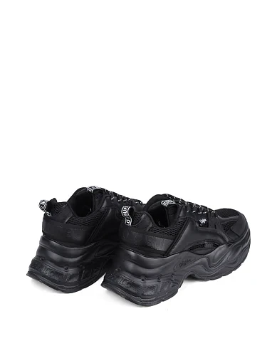 Жіночі кросівки Buffalo з екошкіри чорні - фото 4 - Miraton