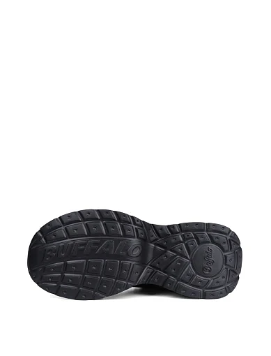 Жіночі кросівки Buffalo з екошкіри чорні - фото 5 - Miraton