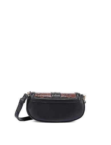 Жіноча сумка крос-боді з екошкіри чорна(79RA4BM1 ZSD27 QC0) - фото 4 - Miraton