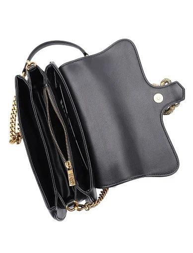 Жіноча сумка через плече з екошкіри чорна(79RA4BA1 ZSA89 899) - фото 6 - Miraton