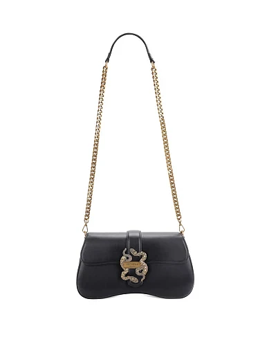 Жіноча сумка через плече з екошкіри чорна(79RA4BA1 ZSA89 899) - фото 7 - Miraton