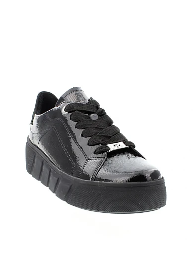 Жіночі туфлі Rieker лакові чорні - фото 2 - Miraton