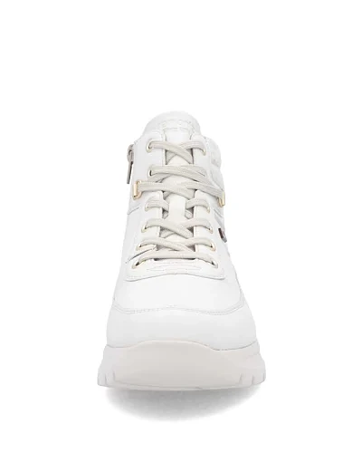 Жіночі черевики Rieker з екошкіри бежеві - фото 5 - Miraton