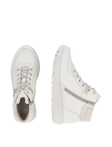 Жіночі черевики Rieker з екошкіри бежеві - фото 8 - Miraton