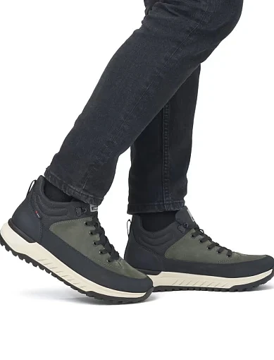 Чоловічі черевики Rieker з екошкіри чорні (U0173-54) - фото 9 - Miraton