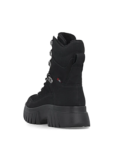 Жіночі черевики Rieker замшеві чорні - фото 4 - Miraton