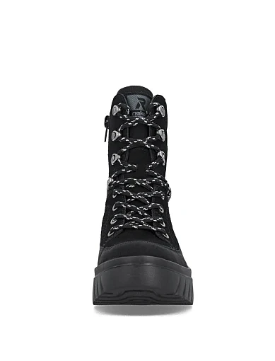 Жіночі черевики Rieker замшеві чорні - фото 5 - Miraton