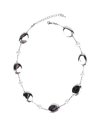 Колье в серебре с жемчугом - фото 1 - Miraton