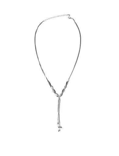 Колье-жгут в серебре - фото 1 - Miraton
