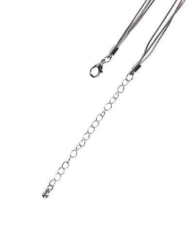Колье-жгут в серебре - фото 3 - Miraton