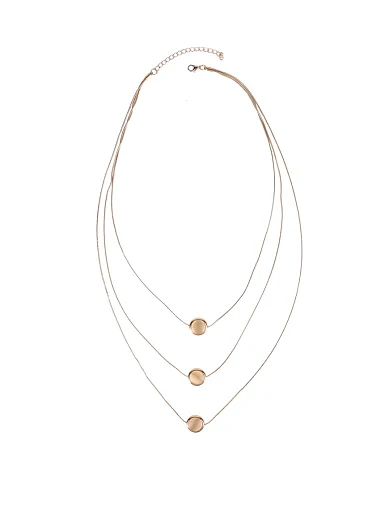 Колье-капля многослойное - фото 1 - Miraton