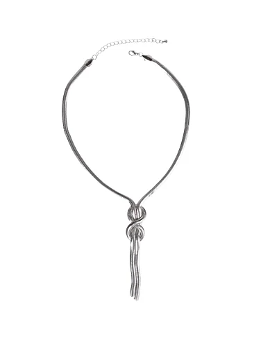 Колье-жгут в серебре - фото 1 - Miraton