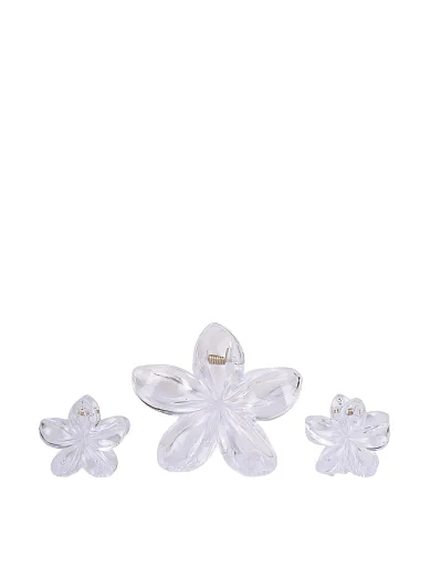 Набор из 3-х заколок прозрачные - фото 1 - Miraton