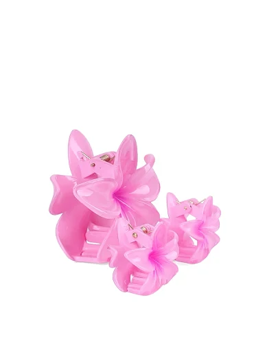 Набор из 3-х заколок розовые - фото 2 - Miraton