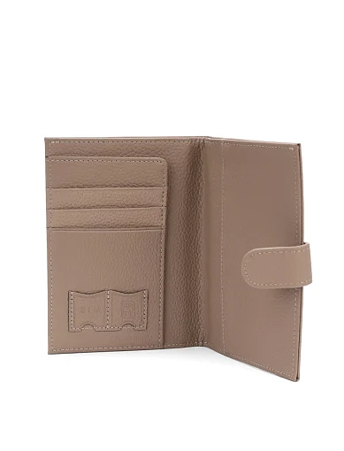 Гаманець шкіряний бежевий(3459-2) - фото 4 - Miraton