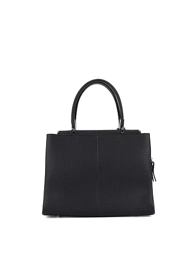 Жіноча сумка тоут шкіряна чорна - фото 4 - Miraton