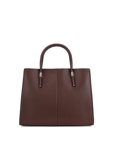 Жіноча сумка тоут шкіряна коричнева(2116-2) - фото 4 - Miraton