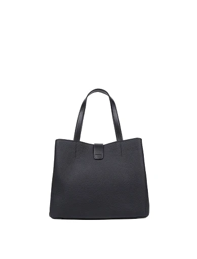 Женская сумка кожаная черная - фото 3 - Miraton