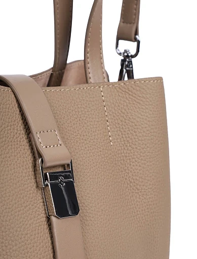 Жіноча сумка шкіряна бежева(25001-2) - фото 4 - Miraton