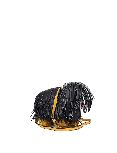 Жіноча сумка крос-боді з екошкіри чорна - фото 2 - Miraton