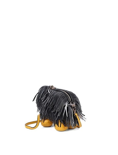 Жіноча сумка крос-боді з екошкіри чорна - фото 3 - Miraton