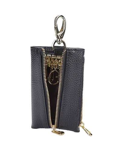 Ключниці шкіряні чорні(196-1) - фото 4 - Miraton