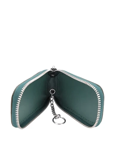 Ключниці шкіряні зелені(191-3) - фото 4 - Miraton