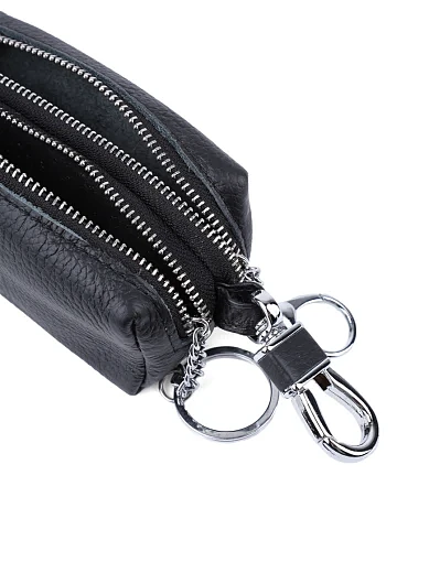 Ключниці шкіряні чорні(284-1) - фото 4 - Miraton