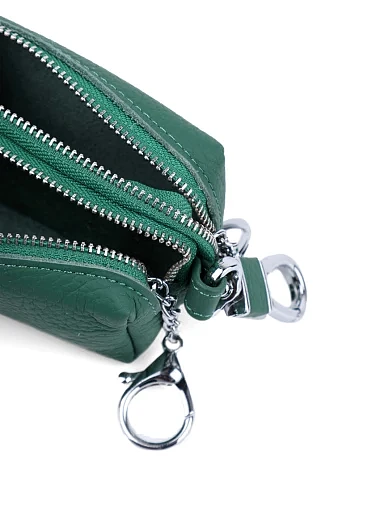 Ключниці шкіряні зелені(284-3) - фото 4 - Miraton