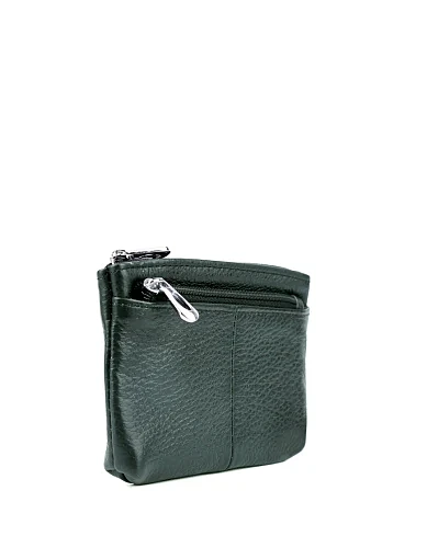 Монетниця шкіряна зелена(079-3) - фото 2 - Miraton