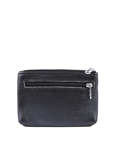 Монетниця шкіряна чорна(079-1) - фото 3 - Miraton