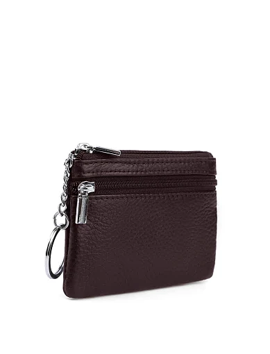 Монетниця шкіряна коричнева(438-1) - фото 2 - Miraton