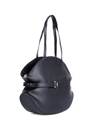 Жіноча сумка через плече MIRATON шкіряна чорна(2501-1) - фото 3 - Miraton