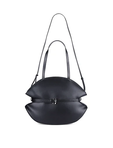 Жіноча сумка через плече MIRATON шкіряна чорна(2501-1) - фото 7 - Miraton