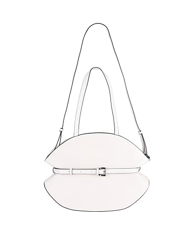 Жіноча сумка через плече MIRATON шкіряна біла - фото 6 - Miraton