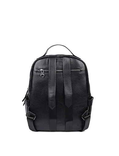 Женский рюкзак кожаный черный - фото 3 - Miraton