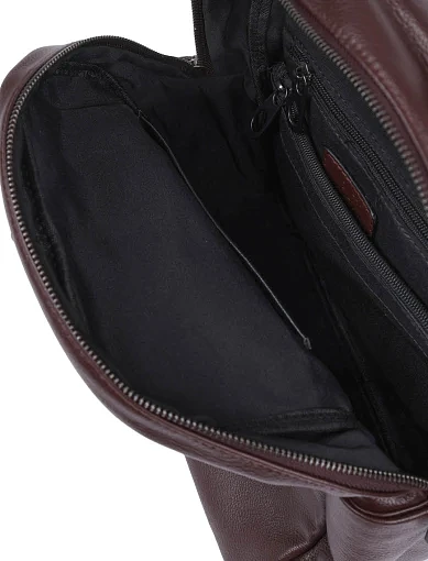 Женский рюкзак кожаный коричневый - фото 5 - Miraton