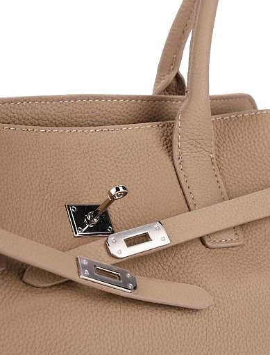 Жіноча сумка шкіряна бежева - фото 4 - Miraton