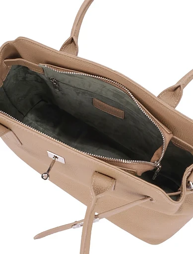 Жіноча сумка шкіряна бежева - фото 5 - Miraton