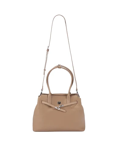 Жіноча сумка шкіряна бежева - фото 6 - Miraton