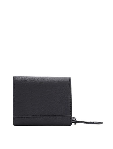 Гаманець на кнопці шкіряний чорний(A1828-1838) - фото 3 - Miraton