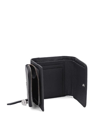 Гаманець на кнопці шкіряний чорний(A1828-1838) - фото 4 - Miraton