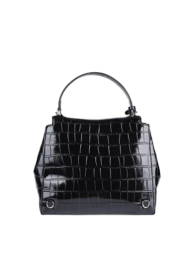 Женская сумка-рюкзак MIRATON кожаная черная - фото 3 - Miraton