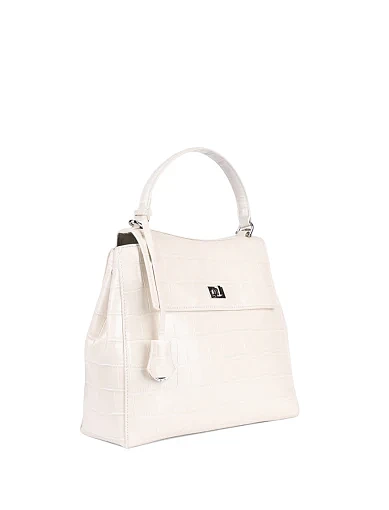 Женская сумка-рюкзак MIRATON кожаная белая - фото 2 - Miraton